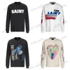 T-shirts hommes lavés Saint Michael Hommes Femmes T-shirt Meilleure qualité Vêtements surdimensionnés Streetwear Vintage Tees Tops T-shirt T240112