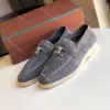 LP Loafers Dress Shoes Designer Casual Low Tops Open Women Shoe 47 Men Suede Calf Skin Muller Brand classic Walking Flats Luxury Designer Summer Charms Walk With Box