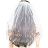 Glitter Bride To Be Wedding Veil Veils double layers for Bridal Party Decorations Accessories