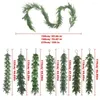 Fiori decorativi 2024 Ghirlanda natalizia Pino Norfolk Ghirlanda artificiale verde finto Runner da tavolo rustico Decorazione per mantello interno
