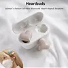 Écouteurs New Heartbuds Elecphones sans fil tws écouteurs Bluetooth Heart Buds Women Fashion Gaming étudiant Écouteur Girl Gift