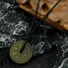 Anhänger Halsketten Mode Klassische Viking Rune Kompass Ausschnitt Odin Halskette männer Amulett Schmuck Zubehör Für Männer Geschenke