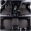 Tapis de sol tapis de voiture de voiture pour Tesla Model S 2014 Flash Cuir Cuir Poudons de pied personnalisés tapis mobile ER H220415 Drop Livraison A DH9DL