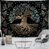 Tree of Life Decoration Tapestry Wall Hanging Boho Art Home Decor Tapefries Sovrum Bakgrund Filt Yoga Mats 240111