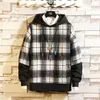 Felpe con cappuccio da uomo stile autunno primavera 22 2024 felpa con cappuccio da uomo hip-hop punk pullover streetwear moda casual abbigliamento taglie forti asiatiche