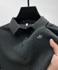 Alta qualidade M-4XL verão masculino manga curta camiseta legal e respirável camisa polo negócios casual suor-absorvente topo 240111