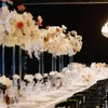 Candelabros de acrílico transparente, castiçal de cristal, decoração de casamento, suporte de vela barato, quadrado, cristal acrílico, suporte de flores, peça central de casamento para mesa 290