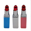 Pipas para fumar Lápiz labial de aluminio y metal, tubo de filtro de tubo de lápiz labial personalizado, ligero y cómodo de llevar, mini tubo