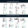 Robinets de cuisine régulateur de débit empêcher le dispositif de bec de robinet d'éclaboussure robinet créatif barboteur filtre noyau 2l 3l minute fournitures de salle de bain