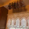 Macrame Valance Tapestry Hängande stor handvävd Bohemian Tassel Curtain Home Decor vardagsrum Office Bedroom Wall Decor 240111