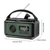 Radio 12000mAh noodweerradio met 2 zonnepanelen Handslingerradio AM/FM/NOAA weerradio leeslamp voor buitenoverleving