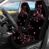 Car Seat Covers Pink Cherry Blossom Pattern Full Set Interior For Women General Front And Rear Cover Soft Easy To Install Autos Decor