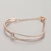 Swarovskis Bracelet Designer Women Top Quality Bangle High Rose Gold Twisted Bracelet Women's Swallow Element Crystal Romantic Knot Bracelet