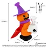 Hallowmas Pumpkin Wizard Kit de pipe à main en silicone Bang en silicone Facile à nettoyer Dab rig Cadeau parfait pour les hommes en vacances Anniversaires Pipes à eau
