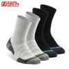 綿の靴下を走るジールウッド抗菌水分吸性通気性メンズレディースクッションなしショークルーハイキング4ペア240112