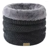 Écharpes 2024 chaud Snood cou pour femmes hommes hiver laine peluche écharpe solide tête anneau extérieur ski visage masque silencieux bandana