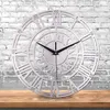 Wandklokken Vintage Design Romeinse Zon Hangklok Mute Watch Decoratief Stil Zwart Voor Slaapkamer Studeer Binnen Speciaal Decor