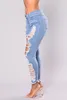 Dżinsy damskie 2024 Y2K Summer Fall Falled Blue Chudy Stretch Indie Street Hipster Denim Pencil Pants S-3xl Ubrania