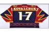 Homens reais bordados completos 17 Ilya Kovalchuk 0203 Atlanta Thrashers GameWorn Team Russia Jersey ou personalizado qualquer nome ou número9638511