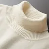 100% laine mérinos pull en cachemire femmes pull tricoté col roulé à manches longues pulls automne hiver vêtements chaud pull hauts 240111