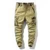 Pantalons pour hommes Printemps Automne Multi Poche Casual Hommes Mode Slim Cargo Coton Camouflage Droite Bundle Pied Pantalon Homme