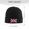 Berets Union Jack Flag Flagowe czapki czapki brytyjskie retro czapki mężczyźni kobiety na zewnątrz dzianinowy kapelusz zimowy okręg głowy