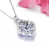 Pendants Natural Tanzanite Sterling Silver Pendant 2.8 Carats Genuine Tanzanite Women Classic S925 Fine Jewelrys Birthday Christmas Gifts