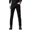 Mäns jeansdesigner Chao Brand High-End Men's Black Slim Elastic Slim Fash Fashion Korean Autumn and Winter Pants G6ah