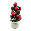 Dekorative Blumen, wunderschönes künstliches Blumenarrangement, gefälschte Topfblume, künstliche Bonsai-Pflanze für Büro, Heimdekoration, simuliertes Grün
