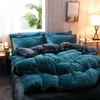 Winter Warm Velvet Duvet Cover Couple 2 People Double Quilt Cover 220x240 Bedding Set Twin Queen King Comforter Cover 240111