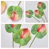 Dekorativa blommor 6st DIY Flower Bouquet Table Centerpieces Vase Anthurium Arrangement Decors