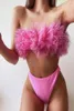 Yeni meme sarılı bikini mesh mayo bikini kadın kızlar seksi mayo moda sırtsız üçgen mayo set mayo dr2003782307