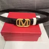 Nieuwe moderiemen Designer Klassiek Letter Casual gladde gesp Designer Handtekening 2,5 cm brede riem Denim Mode Echt leer Luxe riem