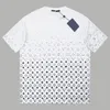 Vår sommarmens tee Italy Monogram bomullspik sandblomma t-shirt damier rush shortsleeved avslappnad passform t-shirt i bomullst-shirts kvinna tees