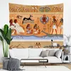 Ancient Egyptian Tapestry Retro Decoration for Bedroom Bohemian Home Ethnic Decor Living Room Wall Hanging Aesthetic Paintings 240111