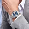 PAGANI SIGN montre multifonctionnelle pour hommes en acier précis étanche lueur affaires petit cadran