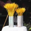 Fleurs décoratives 50 pièces blé naturel séché Graduation fleur Bouquet plantes artificielles pour la décoration saint valentin cadeau mariage