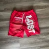 Shorts masculinos maré shorts homens mulheres primavera verão ins net vermelho design sentido y2k letras espuma bordado shorts solto casual cinco partes calças l240111