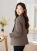 Winter Vrouwen Tweed Eendendons Gevoerd Korte Pak S Dikke Warme Jas Vrouwen Blazer Werkkleding Bovenkleding Koreaanse Chic 240112