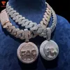 Bussdown индивидуальная подвеска Iced Out из муассанита, ювелирные изделия в стиле хип-хоп, безупречная ясность, блестящее ожерелье с подвеской на заказ, фото