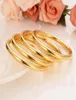 4 Pieces Assemble Whole Fashion Glaze Bangle Jewelry 18 K Fine GF Gold Dubai Bracelet Africa Arab Items solid 66MM5604137