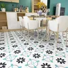 4pcs Floor Papers Home Decor Color Tiles Porcelain Ceramic Decals 3d Pvc Wallpaper For Bathroom 240112