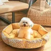 Canis Pens 2022 New Thick High-Fill Cotton Pet Dog Bed Pet Cat Round Pad para Pequeno Médio Canil Canil Deep Sleep House Nest Pet SuppliesViduryd