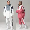 Sport Femmes Homme Ski Ensemble Imperméable Snowboard Costumes Mâle En Plein Air Montagne Femme Snowsuit Chaud Ski Alpin Tenue Vêtements 240111