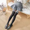 Sexy Black White Striped Long Sock Over Knee Thigh High Socks The Stockings For Ladies Girls Warm 240111