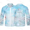 Casa Deisnger Shirts Heren Lente Zomer Shirts Hawaii Bloemen Bedrukte Shirts Tops Zakelijk Overhemd Met Lange Mouwen