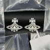 Vivianeism Westwoodism oorbellen oorbellen Saturn Micro Diamond Earrings dames klassieke mode