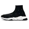 Designers hastigheter Casual Shoes Platform Sneaker Män kvinnor Röd s Paris Socks Boots Brand Black White Blue Trainers Light Ruby Luxury Tennis Sneakers