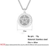 Hanger Kettingen Cxwind Punk Viking Pentagram Ster Ketting Satanische Hangers Rvs Charm Sieraden Voor Vrouwen Mannen Gift