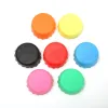 6 PCS / SET Bouchon de bouteille en silicone réutilisable Bouchon de bière scellé Vinaigre Sauce soja Bouteille Soda Cola Cap-Vin Bouchon de protection Beer-Bottle-Cap 0112